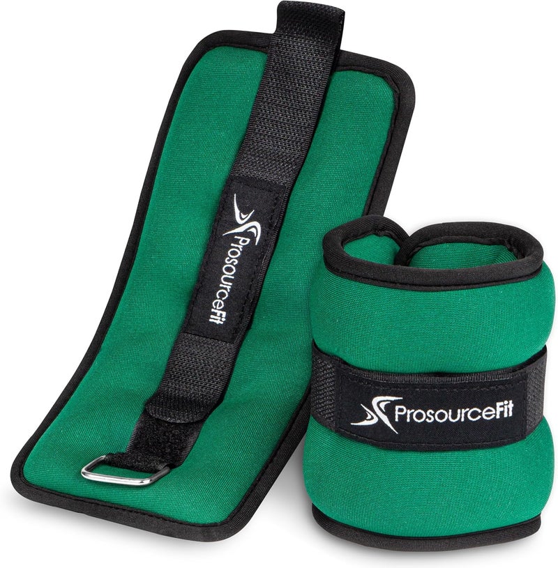 ProSourceFit Ankle/Wrist and Arm/Leg Weights Set of 2, Adjustable Strap 1 lb-5 lb, Adjustable Weight 15 lb, 10 lb, 7 lb for Men and Women - Image 1